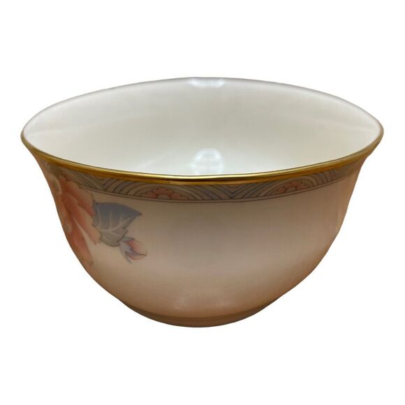 VTG Lenox Westwood Floral Oval Serving Dish Blue Pink Bohemian Fine China EUC - Picture 3 of 8